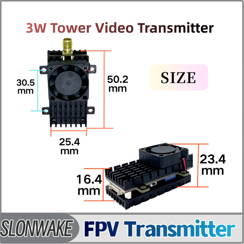 Fpv Drone Vtx - SLONWAKE 5.8G 3000mW محاكاة VTX FPV
