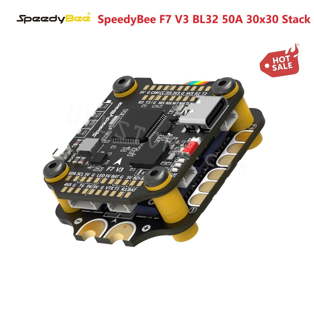 جديد SpeedyBee F7 V3 BL32 50A  - مراجعة Betaflight Fc F7 وسعره