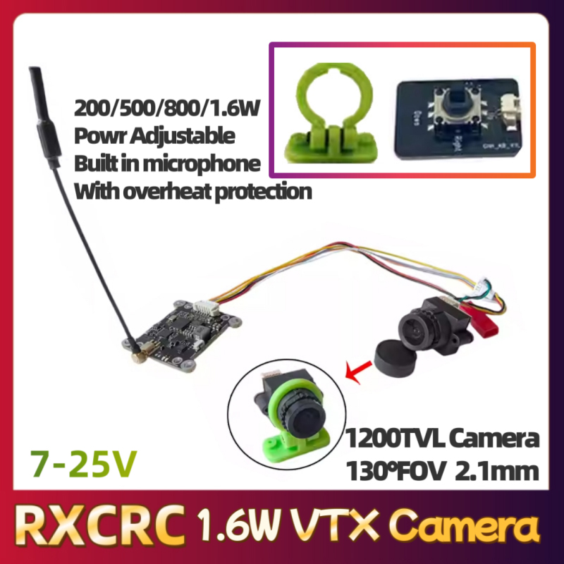 RXCRC 5.8G وحدة 48CH 1.6W VTX  - مراجعة Fpv Drone Vtx وسعره