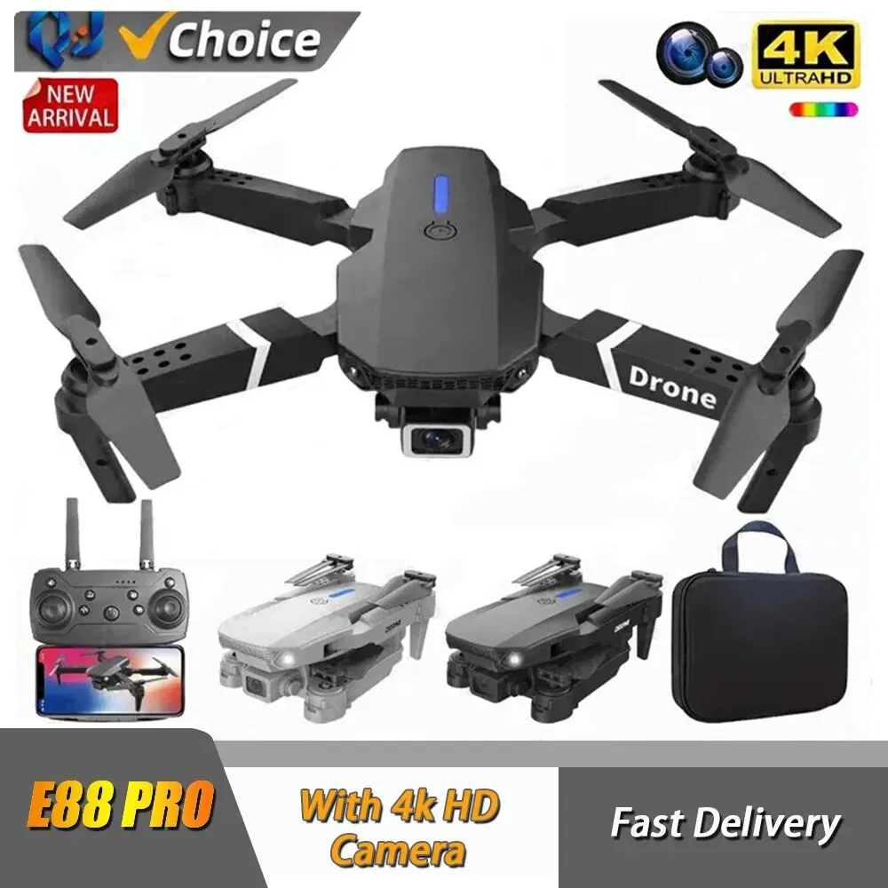 2024 E88Pro RC الطائرة بدون طي - مراجعة Eachine Drone E58 وسعره