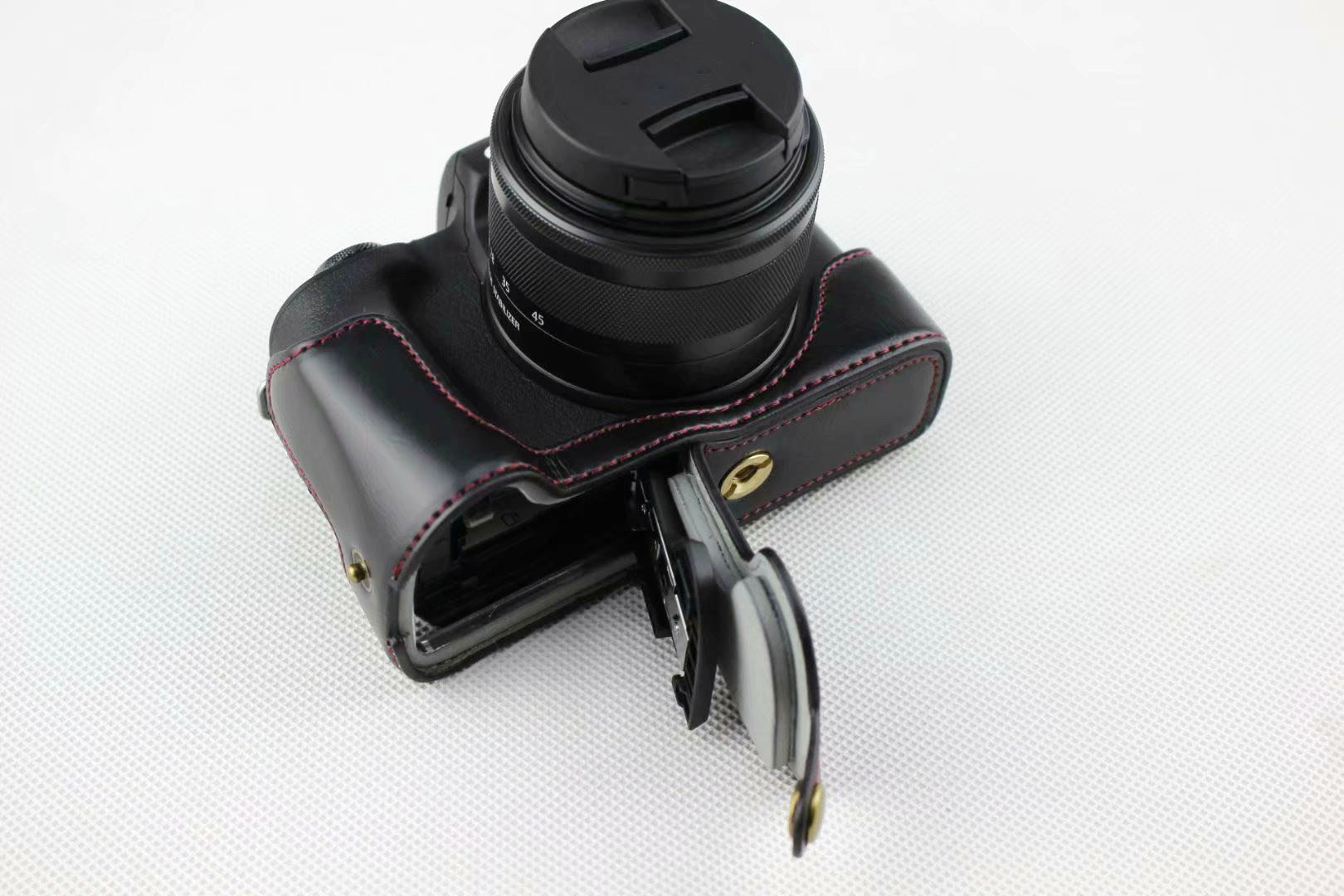 حافظة جلدية لحماية نصف حافظة ل - مراجعة Canon Camera Eos M50 Mark Ii وسعره